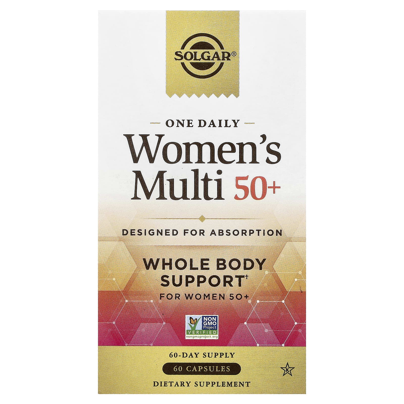 Solgar, One Daily Women's Multi 50+, 60 Capsules UPC 810122620143 | Hilife Vitamins